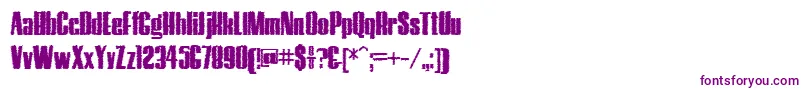フォントHostilTrash – 紫色のフォント