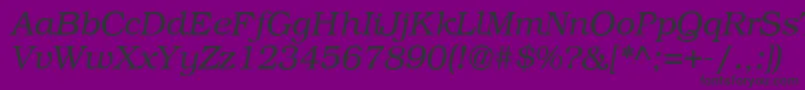 fuente B791RomanItalic – Fuentes Negras Sobre Fondo Morado