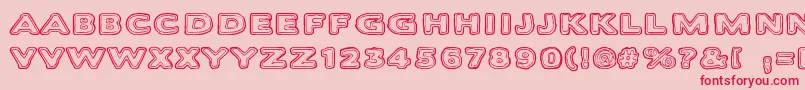 Bakesaurus Font – Red Fonts on Pink Background