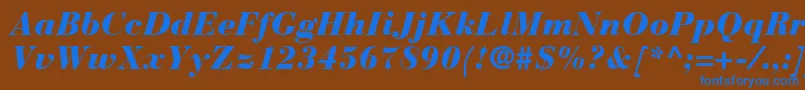 Más sobre la fuente BauerBodoniBlackItalic fuente BauerBodoniBlackItalic – Fuentes Azules Sobre Fondo Marrón