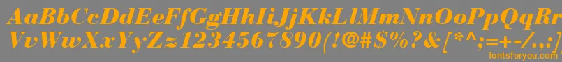 Más sobre la fuente BauerBodoniBlackItalic fuente BauerBodoniBlackItalic – Fuentes Naranjas Sobre Fondo Gris