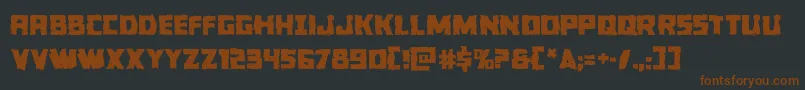 Colossusjag Font – Brown Fonts on Black Background