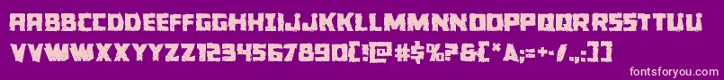 Colossusjag Font – Pink Fonts on Purple Background