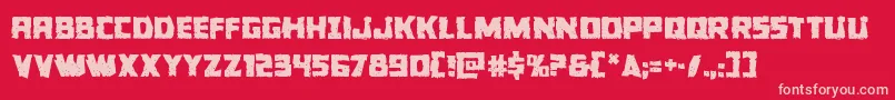 Colossusjag Font – Pink Fonts on Red Background