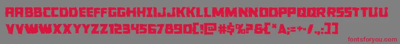 Colossusjag Font – Red Fonts on Gray Background