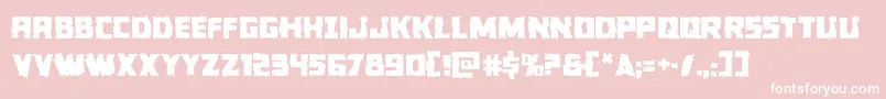 Colossusjag Font – White Fonts on Pink Background