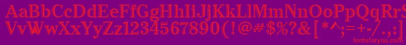 CheltenhamHtdItcTt Font – Red Fonts on Purple Background