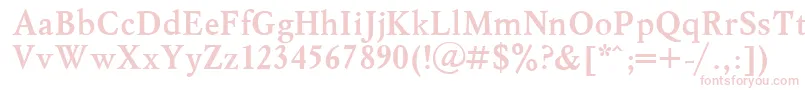 MyslBold.001.001 Font – Pink Fonts on White Background