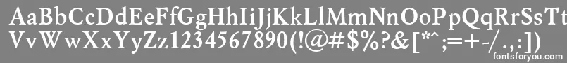 MyslBold.001.001 Font – White Fonts on Gray Background