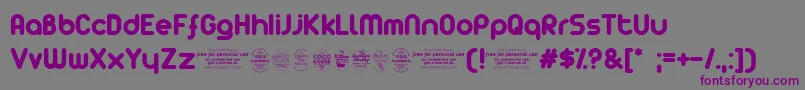 ZAristaTrial-Schriftart – Violette Schriften auf grauem Hintergrund