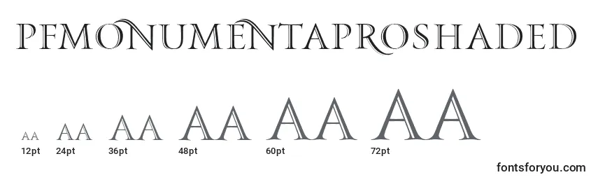 PfmonumentaproShaded Font Sizes