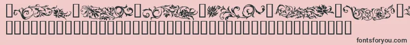 Flowo Font – Black Fonts on Pink Background