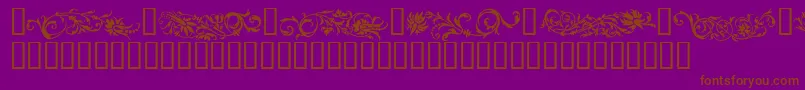 Flowo-fontti – ruskeat fontit violetilla taustalla