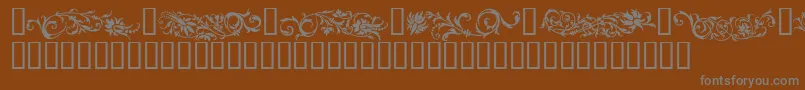 Шрифт Flowo – серые шрифты на коричневом фоне