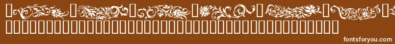 Шрифт Flowo – белые шрифты на коричневом фоне