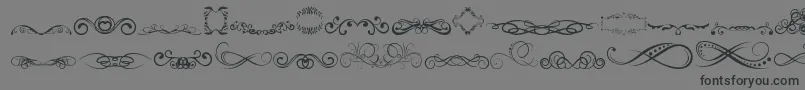 fuente AnotherOrnamentsTfb – Fuentes Negras Sobre Fondo Gris