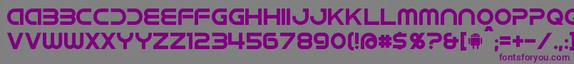 Idroid Font – Purple Fonts on Gray Background