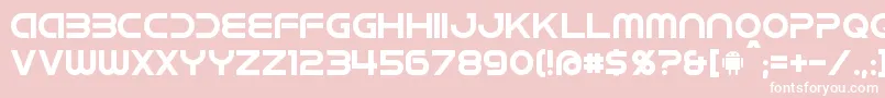 fuente Idroid – Fuentes Blancas Sobre Fondo Rosa
