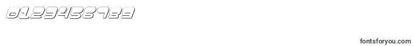 HypnoAgent3DItalic Font – Fonts for Numbers and Digits
