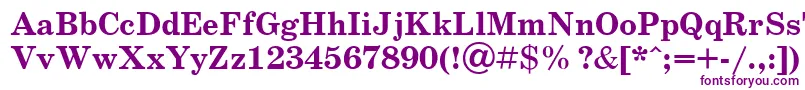 SchoolbookcBold Font – Purple Fonts on White Background