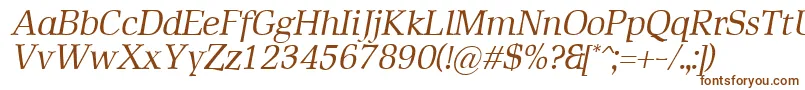 Fonte RustikaItalic – fontes marrons