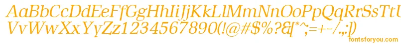 RustikaItalic-fontti – oranssit fontit