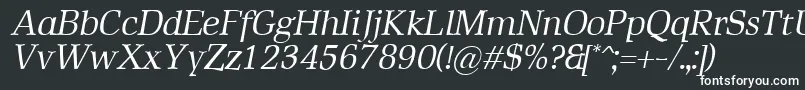 Шрифт RustikaItalic – белые шрифты