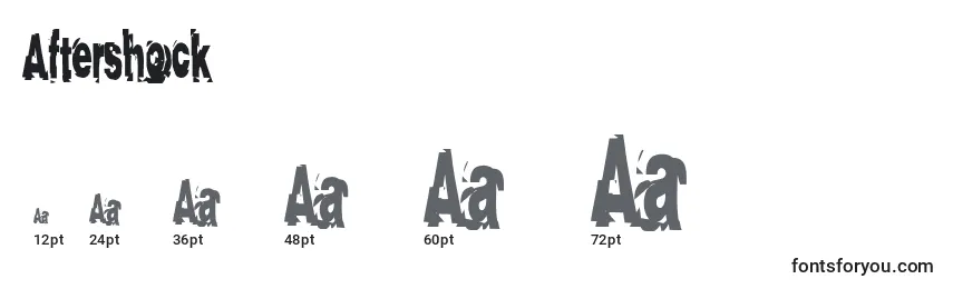 Aftershock Font Sizes