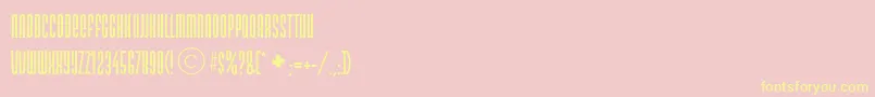 Dsnarxc Font – Yellow Fonts on Pink Background