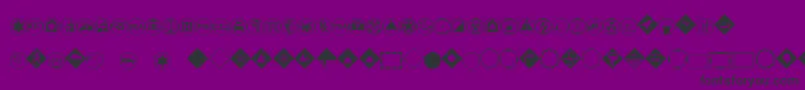 EsriErsOperationsS1 Font – Black Fonts on Purple Background