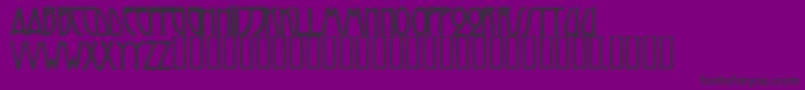 TrilliumcapssskBold-fontti – mustat fontit violetilla taustalla