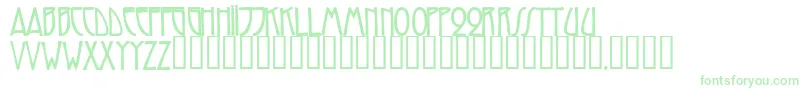 TrilliumcapssskBold Font – Green Fonts on White Background