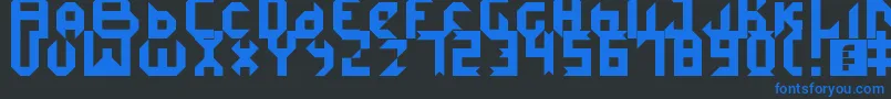 IceDemon Font – Blue Fonts on Black Background