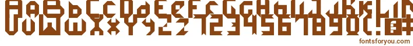 Шрифт IceDemon – коричневые шрифты на белом фоне