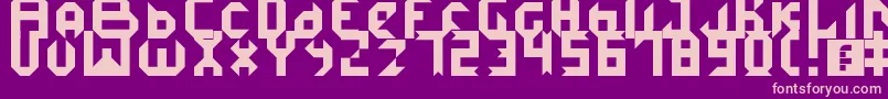 IceDemon Font – Pink Fonts on Purple Background