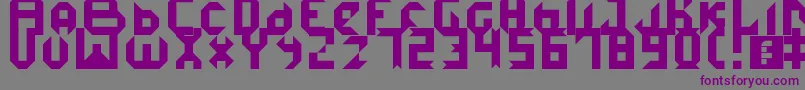 Шрифт IceDemon – фиолетовые шрифты на сером фоне