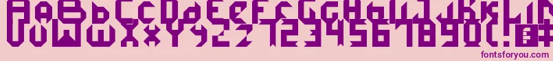 IceDemon Font – Purple Fonts on Pink Background