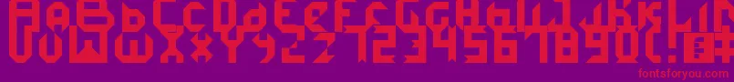 IceDemon Font – Red Fonts on Purple Background