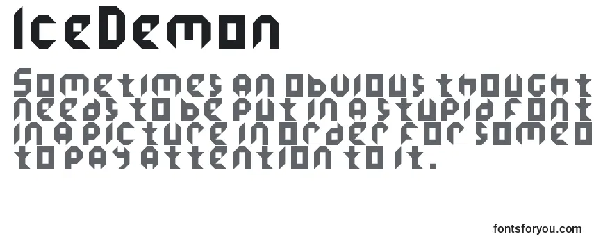 Шрифт IceDemon