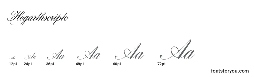 Hogarthscriptc Font Sizes