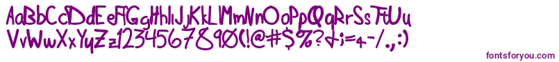 Weitere Informationen zur Doughn-Schriftart Doughn-Schriftart – Violette Schriften