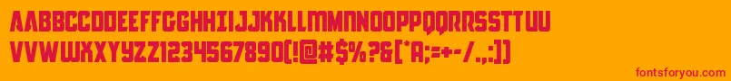 Antilles Font – Red Fonts on Orange Background