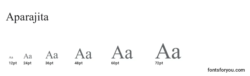 Größen der Schriftart Aparajita