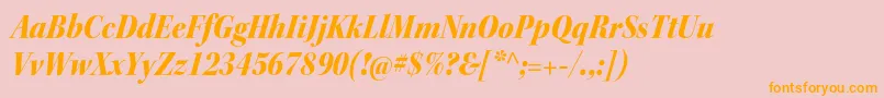 KeplerstdBlackscnitdisp Font – Orange Fonts on Pink Background