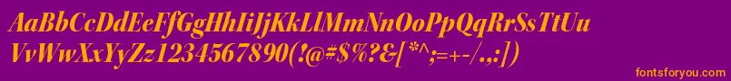 KeplerstdBlackscnitdisp Font – Orange Fonts on Purple Background