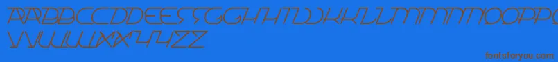 Подробнее о шрифте TrueSelfReliant Шрифт TrueSelfReliant – коричневые шрифты на синем фоне