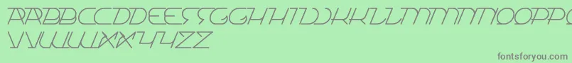 TrueSelfReliant Font – Gray Fonts on Green Background