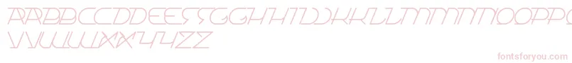 フォントTrueSelfReliant – 白い背景にピンクのフォント