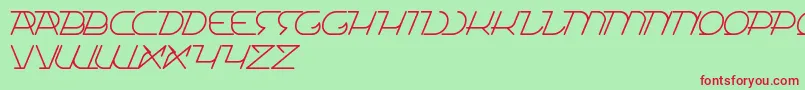 TrueSelfReliant Font – Red Fonts on Green Background