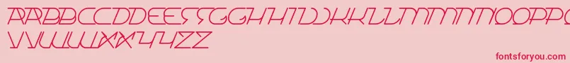 TrueSelfReliant Font – Red Fonts on Pink Background